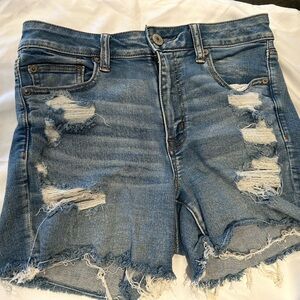 American Eagle high rise shortie denim jeans size 8